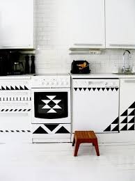 This project took quite a bit to do it was very time consuming, but it is finally complete. 6 Clever Ways To Customize Kitchen Cabinets With Contact Paper Geometric Kitchen Home Decor Home Diy