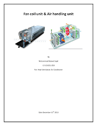 This hvac plan sample shows the air handler layout on the floor plan. Fan Coil Unit Air Handling Unit