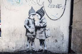 A banksy artwork showing mp's in the houses of common as chimpanzees is now on display at banksy has struck with his latest piece named 'season's greetings'. Banksy In Bristol Lots More Bristol Street Art Locations