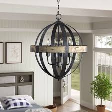 Castello 4 Light Rustic Industrial Chandelier Whoselamp