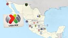 Liga MX: Map locations & stadiums of every team in Mexico's top ...