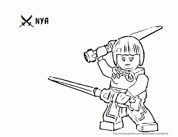 Where an official name isn't known it's shown in curly brackets {.} Ninjago Nya Coloring Page Coloring Home