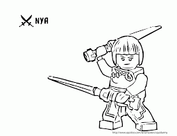 Lego ninjago coloring pages to improve your kid's coloring skill. Ninjago Nya Coloring Page Coloring Home