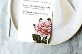 Change up the copy and font—sub or browse from thousands of free images right in adobe spark. Printable Dinner Party Menu Template Design Create Cultivate