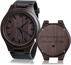 Here are some of the best gift ideas for you to choose for your husband from both you and the kids. Amazon Com Personalized Wood Wrist Watch For Men Best Gifts For Husband Gift Ideas Personalized Gift For Husband Gifts For Him Unique Gifts Husband Watches