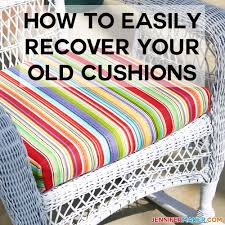 One day, their table manners will catch. How To Recover Your Outdoor Cushions Quick Easy Jennifer Maker