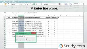 Adjusting Column Width Row Height In Excel