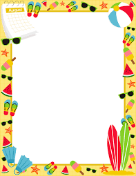 These papers can be used with any grade level. August Border Clip Art Page Border And Vector Graphics Clip Art Frames Borders Clip Art Borders Page Borders