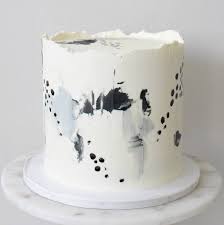 Black And White Watercolor Cake Black White Themed Cookie Cream Birthday Cake Happy Birthday Allysha Top Boston Restaurants And Thanks To Her Ama Watercolor Wedding Cake Cake Soul Cake