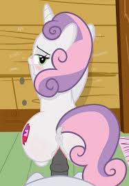 1549018 - explicit, artist:shutterflyeqd, rumble, sweetie belle, pony,  unicorn, g4, anatomically correct, back, bedroom eyes, blushing, butt,  clitoris, colt, colt on filly, dark genitals, dock, dripping, female,  female focus, filly, foal, foalcon,