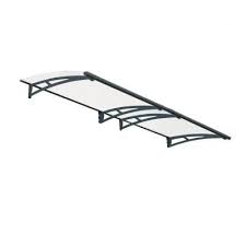 Palram Aquila 3000 9 Ft 10 In Clear Door Canopy Awning 703408 The Home Depot Clear Door Canopy Door Canopy Door Canopy Modern