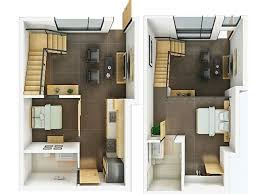 Denah rumah dua lantai ini dilengkapi dengan home theatre beserta perabot fungsional, ruang belajar atau ruang kerja pribadi, dan juga empat kamar tidur yang sangat leluasa. 45 Desain Denah Rumah 2 Lantai Minimalis Sederhana Rumahpedia