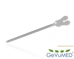 It's about 2 or 3 inches wide, about 1 inch thick, and weighs about 4 ounces. Hohl Sonde 14 Cm Gevumed Medizin Instrumente De