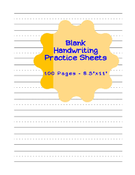 Free printable cursive handwriting worksheets for 3rd grade collection. Blank Handwriting Practice Sheets 100 Pages 8 5 X 11 Cursive Handwriting Books For Children Book Kids Activity 9781711561202 Amazon Com Books