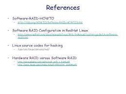 Hardware Raid Versus Software Raid Cse 598 D