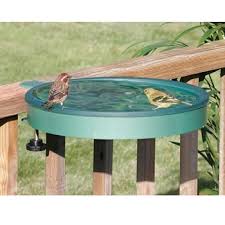 20″ heated bird bath with stand. Duncraft Com Clamp Mount Deck Bird Bath Bird Bath Heated Bird Bath How To Attract Birds