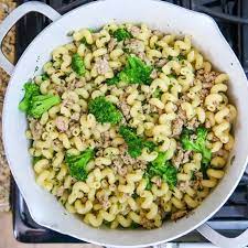 Ground turkey transforms into burgers, soups and more to create a dinner that's low in saturated fat, sodium and calories. Easy Ground Turkey Pasta Broccoli Dinner Dizzy Busy And Hungry