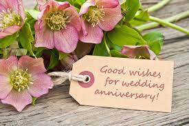 A wedding anniversary is the anniversary of the date a wedding took place. Pink Flowers And Card To Wedding Anniversary Stock Photo Picture And Royalty Free Image Image 19726094