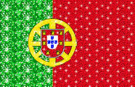 Bandeira portuguesa em uma cidade grande. Bandeira Portugal Gif