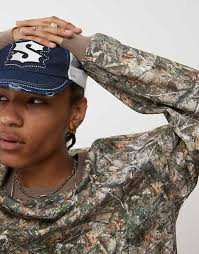 COLLUSION Boxy Sweatshirt in Khaki Camo Multi Print