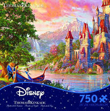 Features a courtyard dancing scene from tangled. Spielzeug Disney Thomas Kinkade Tangled Rapunzel 750 Pieces Ceaco Puzzle New With Box Triadecont Com Br