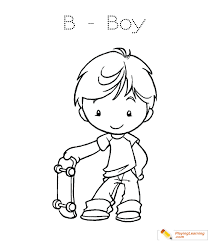 To print out a black and white coloring sheet, use the eraser to remove all the colors in the picture, and click the printer icon! B Is For Boy Coloring Page 02 Free B Is For Boy Coloring Page
