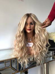 Glueless Double Drawn Full Lace Wig With Bleached Knots Hair Origin Cambodian Human Hair Natural Textu Wig Hairstyles Silver Blonde Hair 100 Human Hair Wigs