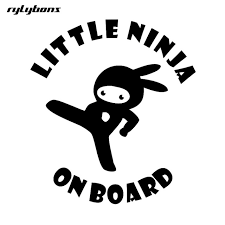 Rylybons Nome Disegno Adesivo Auto Adesivi Per Auto Bambino Ninja Su