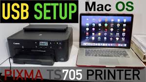 There are two parts to the setup: Canon Pixma Ts705 Setup Mac Os Usb Setup Printing Youtube