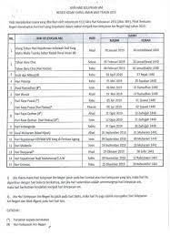 Untuk jadual cuti umum dan hari kelepasan am negeri termasuk wilayah persekutuan kuala lumpur, labuan, putrajaya, johor, kedah, kelantan, melaka, negeri sembilan, pahang, perak. Hari Kelepasan Am Negeri Kedah 2016 Mahasiswa Utara Pertabalan Yang Di Pertuan Agong Ke 14 26 September 2020 Hari Kelepasan Am Khas Di Negeri Sabah Pemi Rsa