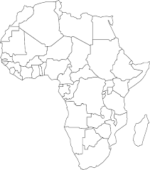 Political map of africa lambert azimuthal projection with countries, country labels, country borders. Africa Africa Map Africa Outline Africa Continent Map