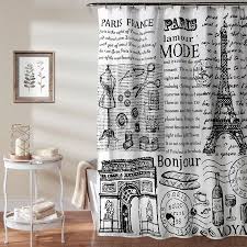 Paris France Shower Curtain Black White Walmart Com In 2020 Paris Bathroom Decor Paris Bathroom Paris Theme Bathroom