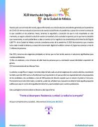 Xliii marcha del orgullo cdmx. Cdmx Por Covid 19 Cancelan Marcha Lgbt 2021