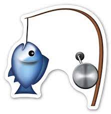 Fishing Pole And Fish Fish Fish Coloring Page Emoji Stickers