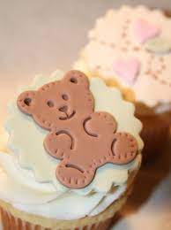 Fondant Cupcake Toppers Baby Shower Teddy Bear Etsy Fondant Cupcake Toppers Baby Shower Cupcake Toppers Baby Shower Cakes