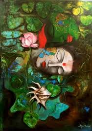 Loving Krishna Painting Buddha Art Painting Art Painting Buddha Art