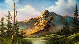How To Paint A Beautiful Mountain Landscape In Oil Paintings By Justin Youtube