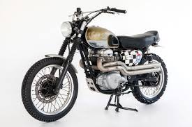The Perfect British Desert Sled Is A Kawasaki W650 Desert Sled Kawasaki Vintage Sled