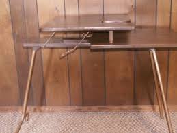 Vintage Wood Sewing Table With Folding Metal Legs Sirco Mfg 1969 Made In Usa Sewing Table Vintage Sewing Table Vintage Wood