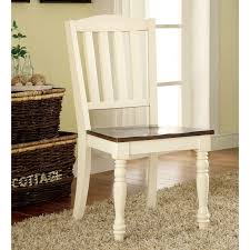Hn Home Drayton Coastal 2 Tone Dining Side Chair Set Of 2 Side Chairs Dining Side Chairs Wood Dining Chairs
