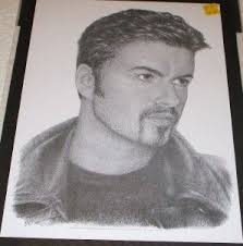 Pencil Drawing By Jonathan Wood George Michael George Pink Drawing