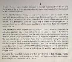 Grey characters in a cut and paste documents. 2 Member Functions Get Put Fail And Eof Create A Chegg Com