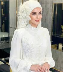 Pin By F On Hijab Bride Hijab Wedding Dresses Wedding Dresses Muslim Bride