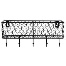 Our manufacturing expertise has been refined for more than a century, bringing unmatched customization, quality, and service to our customers. Modern Black Metal Wall Mounted Key And Mail Sorter Storage Rack W Chicken Wire Mesh Basket Pricepulse