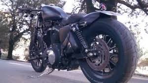 Custom iron with 180/150 avon wheels.all black.custom paint. Harley Davidson Iron 883 Bobber Youtube
