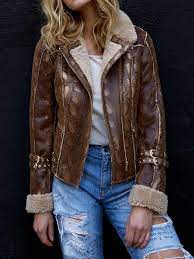 Python Shearling Coat Faux Shearling Jacket Shearling Coat Leather Jacket