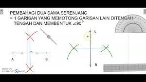 B) pembahagi dua sama serenjang bagi dua perentas bersilang pada. Cara Membina Pembahagi Dua Sama Serenjang Youtube