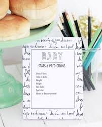 Color is up you, white card stock is recommended. Free Printable Baby Predictions Cards Baby Shower Game