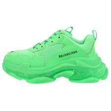 Balenciaga Women's Triple S Sneaker Green Leather ref.318869 - Joli Closet