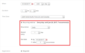How to set a weekly recurring calendar meeting? How To Schedule A Recurring Webinar Zoom Help Center